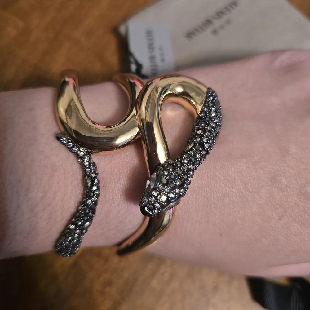 Alexis Bittar Gold and Silver Snake Bracelet